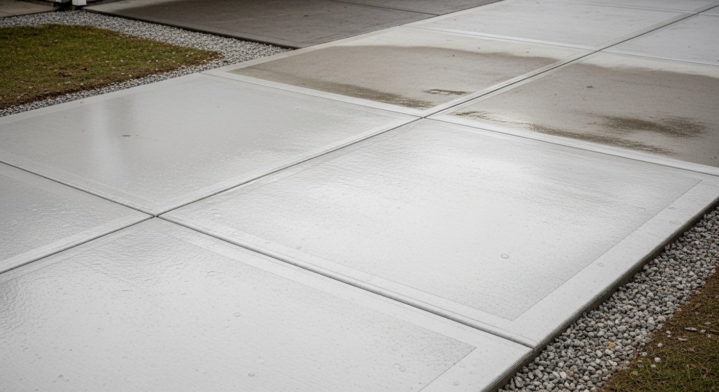 Concrete driveway work